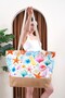 Jute Detailed Zippered Lined Pocket Beach Bag Sbc3214 - 2