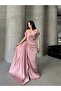 Off-Shoulder Draped Evening Dress - 3