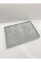 Domestic Production Suede Fabric Gray Color 34/24 cm Ring Stand with Sink Inside the Drawer - 2