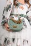 Girl's Floor-Length Dress with Flowers and Bag, Girl's Dress with Belt, Birthday Dress - 5