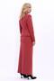 Shirt Collar Classic Jacket & Long Straight Tight Skirt-Tile - 5