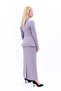 Zero Collar Buttoned Jacket & Long Straight Tight Skirt - Anthracite - 1064553 - 3