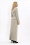 Shirt Collar Classic Jacket & Long Straight Tight Skirt-Bamboo - 4