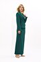 Men's Lapel Single Button Classic Jacket & Long Straight Slim Skirt-Sapphire - 3