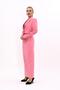 Men's Lapel Single Button Short Jacket & Long Straight Slim Skirt-Pink - 1073553 - 2