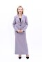 Men's Lapel Single Button Classic Jacket & Long Straight Slim Skirt-Anthracite