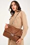 Women's Chain Faux Leather Quilted Strap Bag - 5