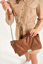 Women's Chain Faux Leather Quilted Strap Bag - 7