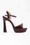 Papyon Series Diamond Stone Buckle Heeled Evening Dress Shoes - 5