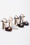 Papyon Series Diamond Stone Buckle Heeled Evening Dress Shoes - 7