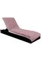 Chaise Lounge Towel with Pockets 75X200 cm Cotton Beach Towel Dried Rose - 5