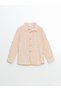 Lcw Kids Ecru Gabardine Striped Boy's Shirt