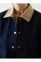 Nevavm Shirt Collar Women's Jean Jacket with Difference - 3