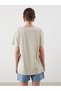 Lcwaikiki Classic Beige Crew Neck Floral Women's T-Shirt - 5