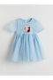 Lcw Kids Lilac Elsa Printed Girls' Combed Cotton Dress