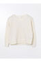 Trendlucky V-Neck Self-Patterned Oversize Women's Pajama Top with Difference - 5