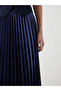 Nevavm Women's Pleated Satin Skirt with Elastic Waist - 3