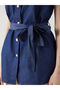 Nevavm Women's Oval Collar Jean Vest with a Difference - 3
