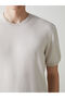 Lcw Vision Beige Crew Neck Short Sleeve Men's Knitwear Sweater - 3