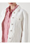 Nevavm Shirt Collar Women's Jean Jacket with Difference - 3