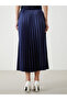 Nevavm Women's Pleated Satin Skirt with Elastic Waist - 4