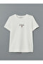 Lcw Vision Ecru Crew Neck Embroidered Women's T-Shirt - 5