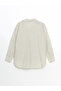 Nevavm Striped Oversize Linen Blend Women's Shirt with a Difference - 6