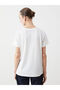 Lcwaikiki Classic Ecru Crew Neck Floral Women's T-Shirt - 5