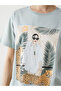 Lcw Vision Green Crew Neck Printed Women's T-Shirt - 3