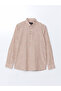 Nevavm Slim Fit Long Sleeve Striped Poplin Men's Shirt with Difference - 7