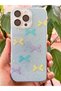 iPhone 11 Pro Max Case Blue Glitter Colorful Bow Pattern Shiny Shock-Absorbing Cover - 3
