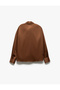 Classic Lapel Long Sleeve Buttoned Satin Shirt - 2