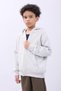 Unisex Kids Hooded Zip Cardigan - Gray Comfortable and Stylish Casual Top - 5