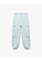 Lace-Up Waist Cargo Pocket Detailed Jogger Pants - 2