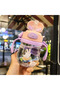 Baby Sippy Cup with Straw and Double Handles, 250ml, BPA-Free, Non-Spill, Pink