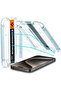 Spigen GLAStR EZ FIT for iPhone 15 Pro MAX Screen Protector with Sensor Protection 2 PACK