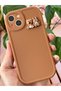 iPhone 14 Case Designed with Patterned Camera Protection, Teddy Bear and Rabbit Soft Silicone Cover - 7