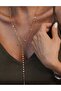 Steel Shiny Dangle Low-Cut Necklace