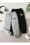 2-Piece Los Angeles Cotton Children's Sweatpants Jogger - Gray