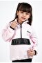 Girl's Fleece Stand Collar Semi-Zip Sweatshirt