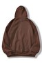 Women's Brown Manhattan Printed Oversize Hooded Sweatshirt - 2