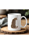 White Ceramic Printed Mug with Leopard and Tiger Design 330ml