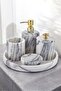 Evza Marble Bathroom Set Lotus Lilac