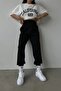 California Usa White T-Shirt Black Sweatpants Jogger - Printed Bottom Top Set Oversize Bicycle Yak - 3