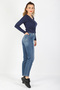 Light Blue Women's Jeans - Raster Design - 2