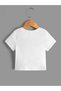 Dinosaurs Cotton Kids T-Shirt- White Printed Girl's Boy's Summer Crew Neck T-Shirt - 2
