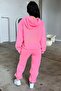 طقم بدلة رياضية عادية أساسية سويت شيرت Jogger - وردي كبير الحجم بقلنسوة - 8