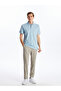 Polo Neck Short Sleeve Pique Men's T-Shirt - 2