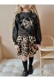 Leopard Patterned Girl's Skirted Set - 2