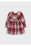 Plaid Long Sleeve Girls' Dress
